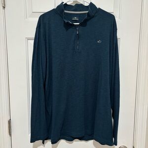 Fish Hippie Men's Shad Point Pullover XL teal/navy